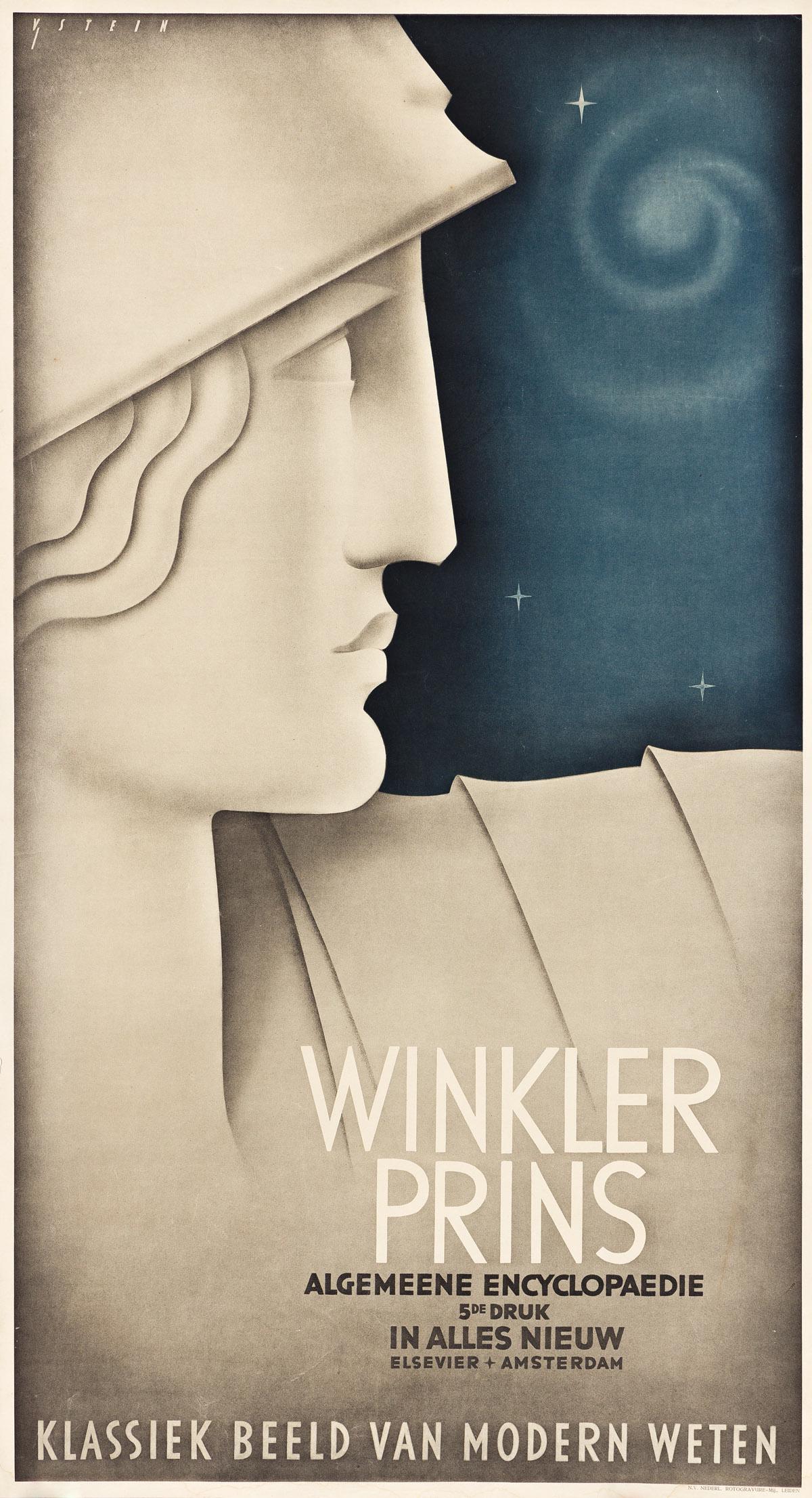 JOHANN VON STEIN (1896-1965).  WINKLER PRINS. 1932. 38¼x21 inches, 97x53¼ cm. N.V. Nederl, (1 of 1)