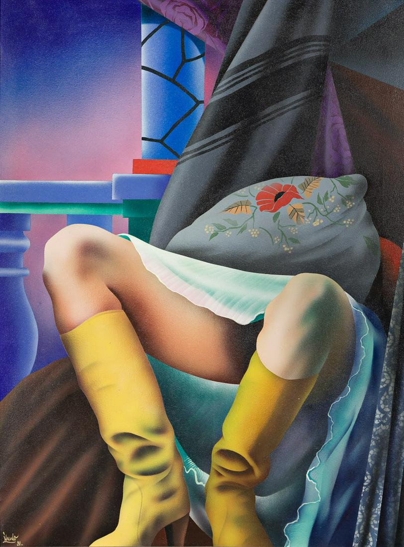 EDUARDO URCULO (1938 - 2003, SPANISH) Piernas con Botas. (1 of 1)