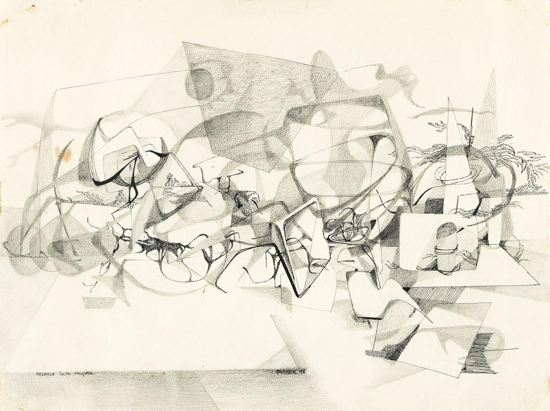 GERTRUDE BARRER (1921 - 1992, AMERICAN) Relapse into Physcia. (1 of 1)