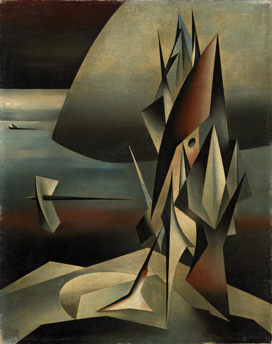 PHILLIP PERKINS (1907 - 1970, AMERICAN) Untitled, (Abstract #1). (1 of 1)