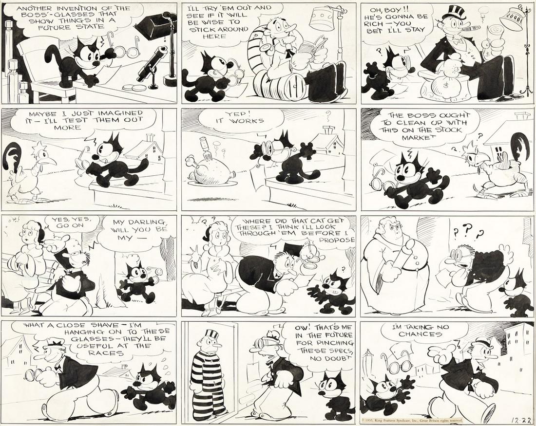 [OTTO MESSMER (1892-1983)] (PAT SULLIVAN) "Another invention on the boss'-glasses that show things (1 of 1)