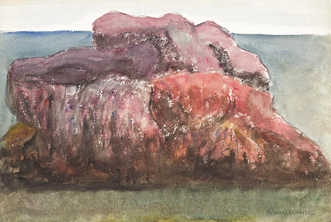 ABRAHAM WALKOWITZ Two watercolors of Ogunquit, Maine. (1 of 2)