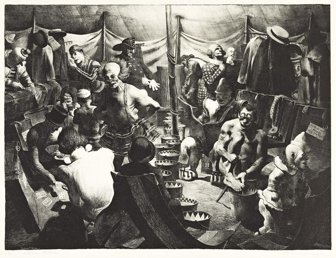 ROBERT RIGGS Clown Alley. (1 of 1)