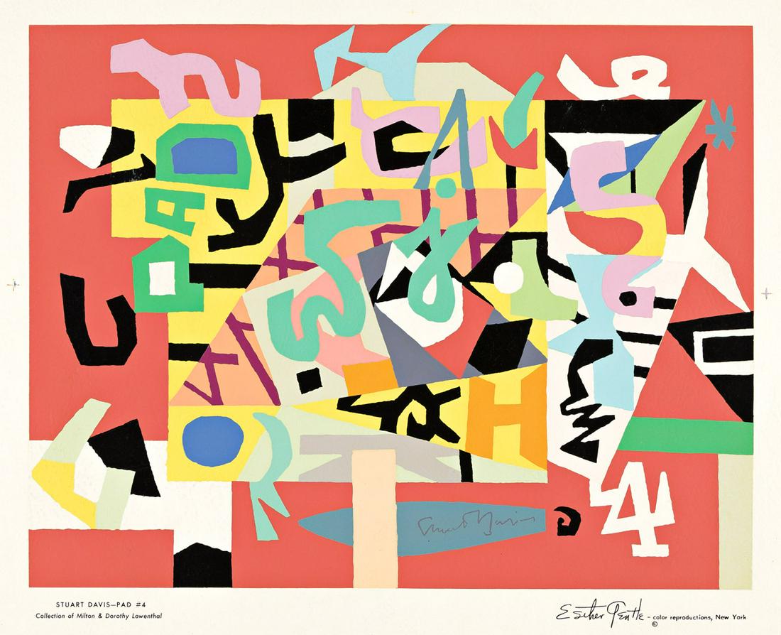 STUART DAVIS (AFTER) Pad #4. (1 of 1)