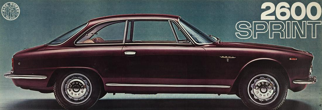 DESIGNER UNKNOWN.  ALFA ROMEO. Two posters. Circa 1960s. Each approximately 19x54¼ inches, (1 of 1)