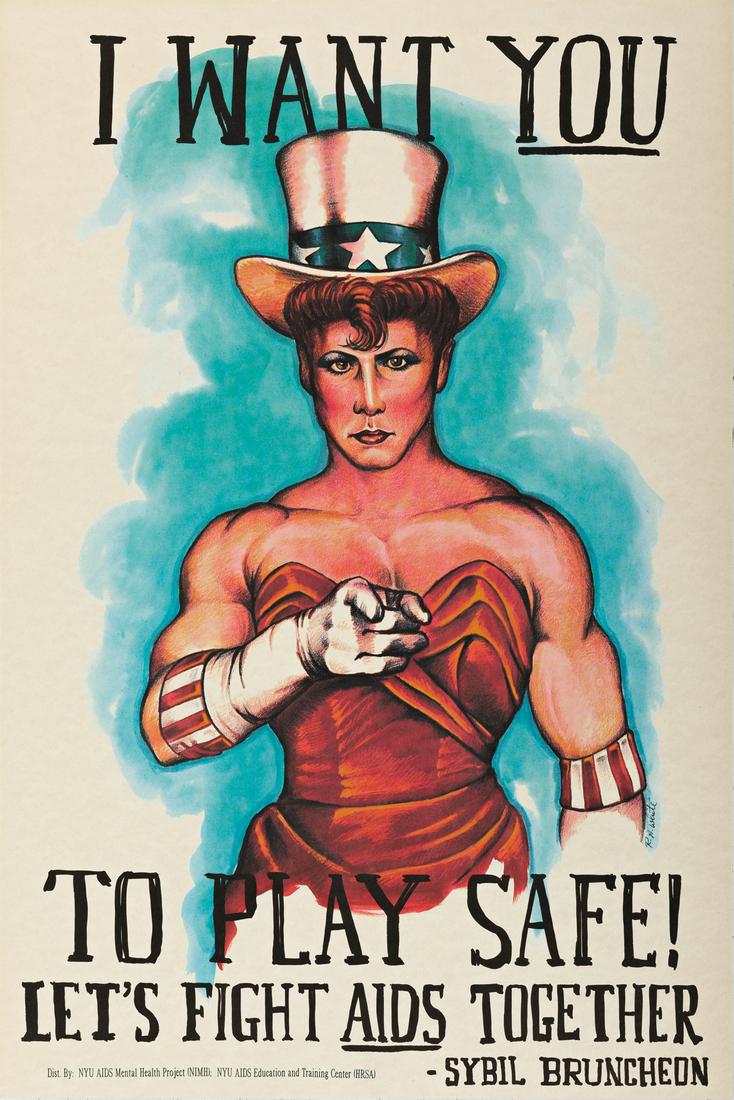 RICHARD ALLAN WHITE (Dates Unknown) I Want You To Play Safe! Let's Fight AIDS Together. (1 of 1)
