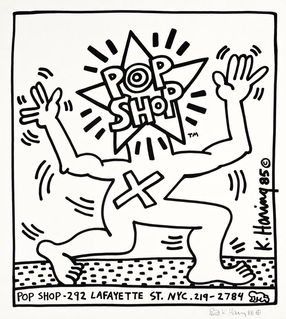 KEITH HARING (1958-1990) Pop Shop. (1 of 1)