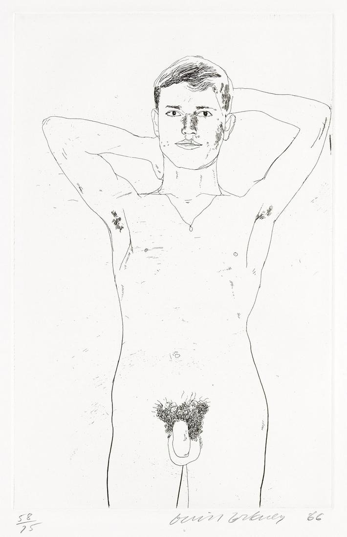 DAVID HOCKNEY (1937 - ) In an Old Book. (1 of 1)