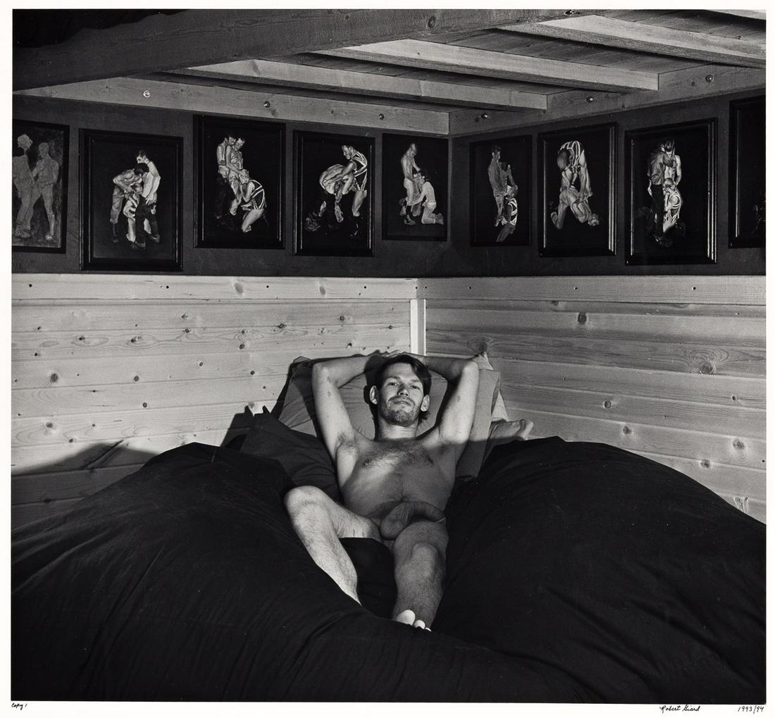 ROBERT GIARD (1939-2002) Scott O'Hara.: ROBERT GIARD (1939-2002) Scott O'Hara. Silver print, the image measuring 337x365 mm; 13¼x14 inches, the sheet 508x406 mm; 20x16 inches, with Giard's signature, dates, and edition Copy I in ink on