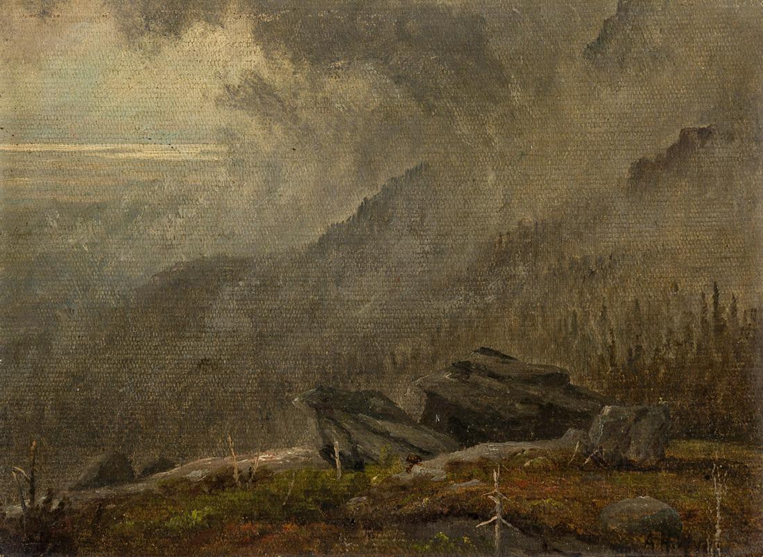 ALEXANDER H. WYANT Storm in the Mountains. (1 of 1)