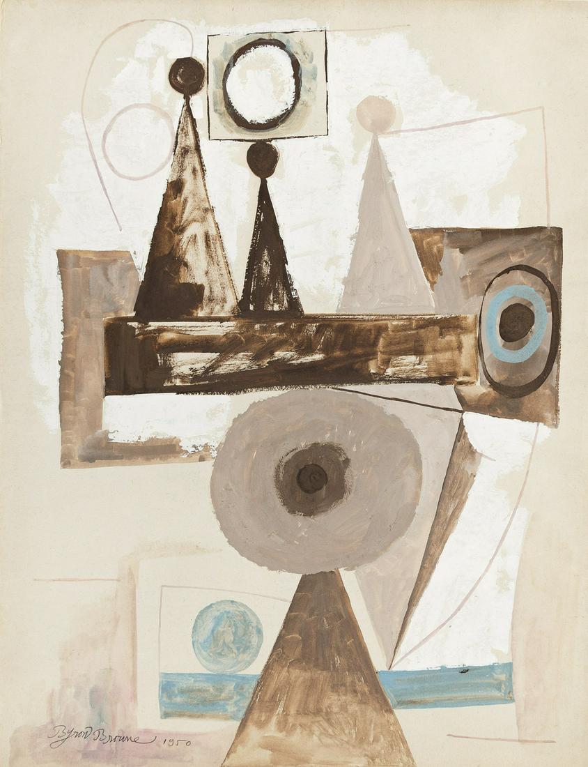 BYRON BROWNE Abstract Still Life. (1 of 1)