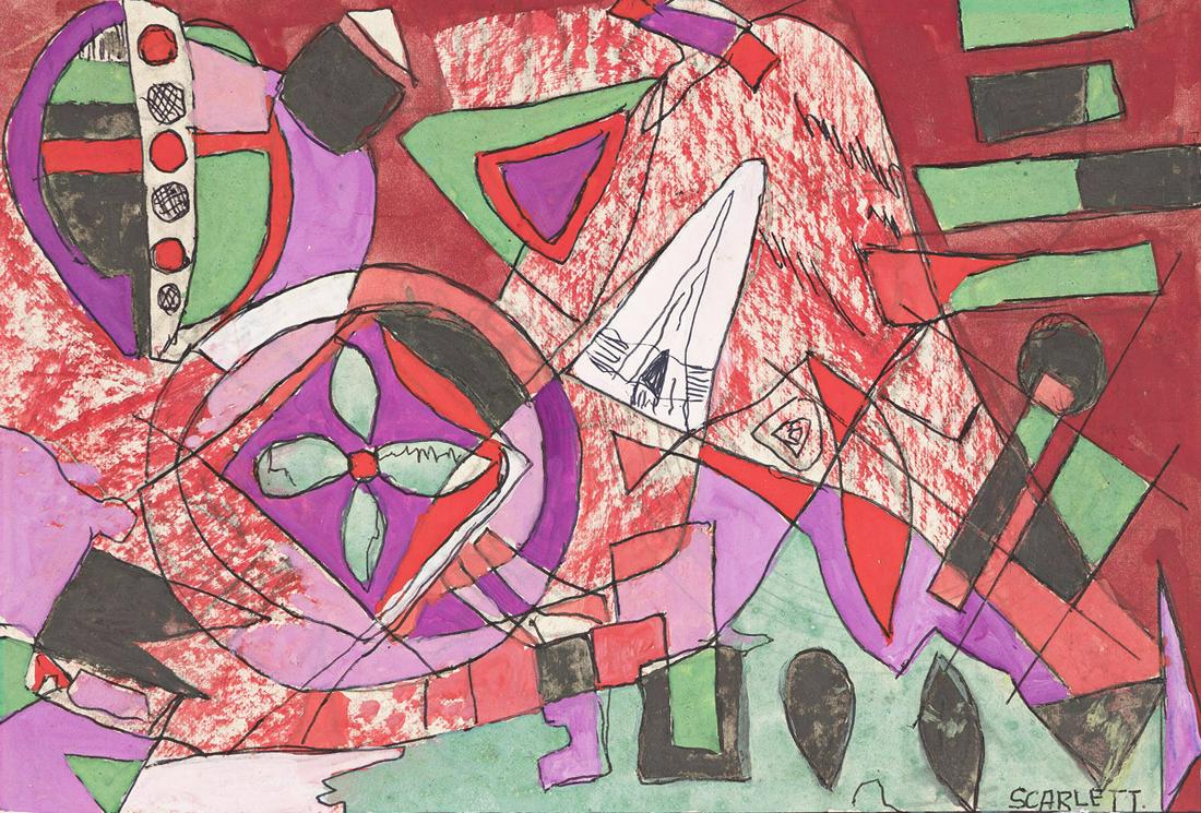 ROLPH SCARLETT Two works on paper. (1 of 4)