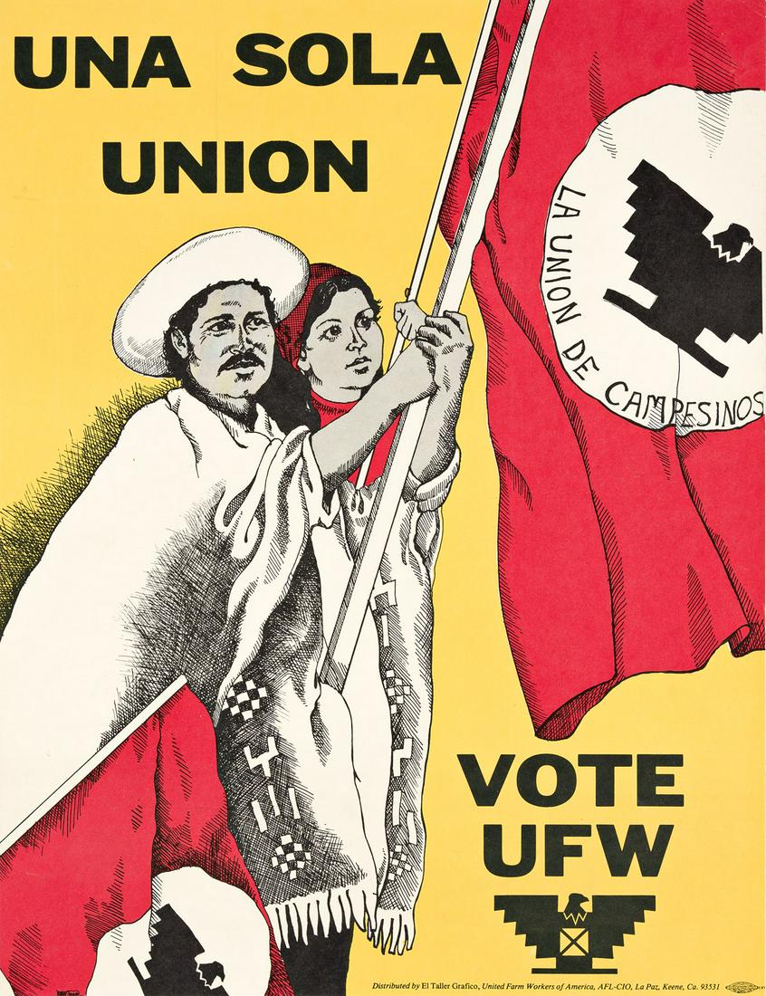 (LABOR.) Group of 4 United Farm Workers posters. Sep 29, 2022 Swann