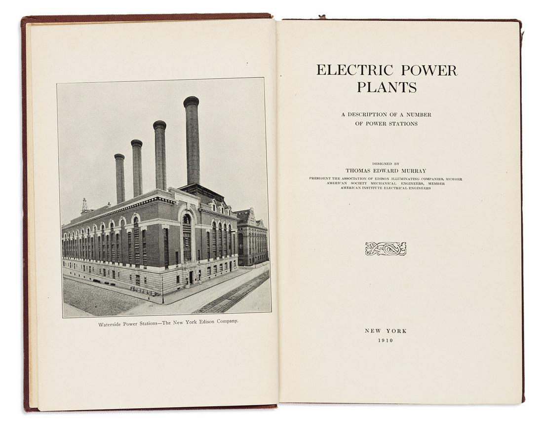 (NEW YORK CITY--BROOKLYN.) Group of printed power-plant specification books for the Brooklyn Heights (1 of 1)