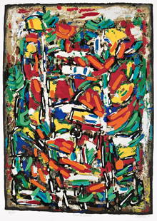 DAVID DRISKELL (1931 - 2020) Accent of Autumn.: DAVID DRISKELL (1931 - 2020) Accent of Autumn. Color screenprint on wove paper, 2016. 825x584 mm; 32½x23 inches, full margins. Signed, titled, dated and numbered 12/60 in pencil, lower margin. Pr