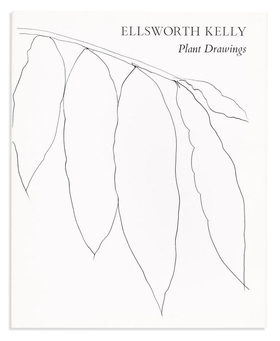 KELLY, ELLSWORTH. Plant Drawings.: KELLY, ELLSWORTH. Plant Drawings. Essay by John Ashbery. Reproductions of Kelly's botanical drawings. 4to, white cloth lettered in black; original printed dust jacket. Deluxe issue, number 58 of 100 s