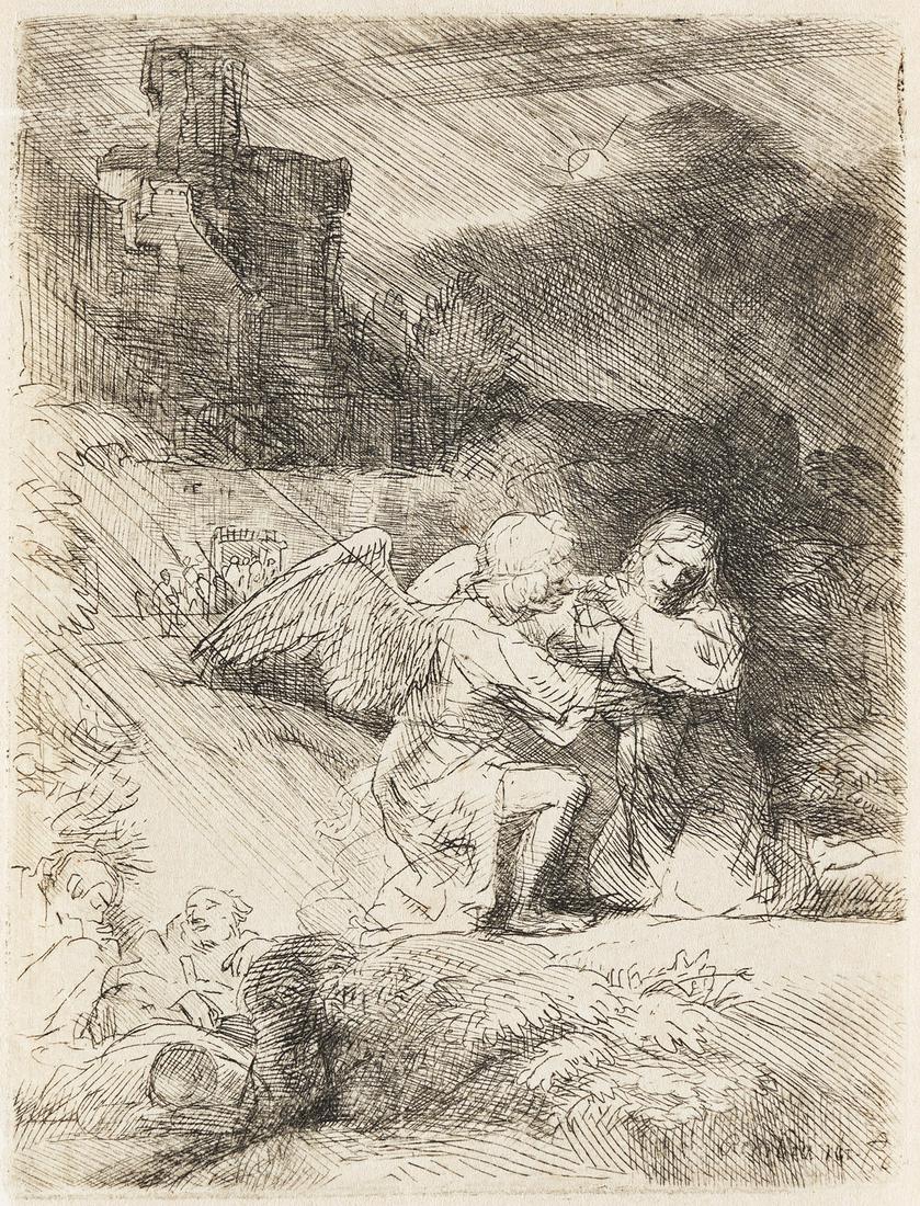 REMBRANDT VAN RIJN The Agony in the Garden. (1 of 1)