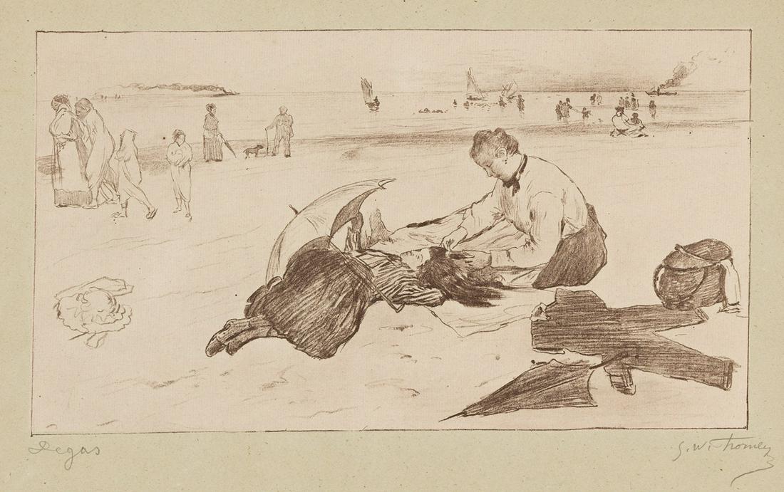 EDGAR DEGAS AND GEORGE W. THORNLEY Sur la Plage. (1 of 1)