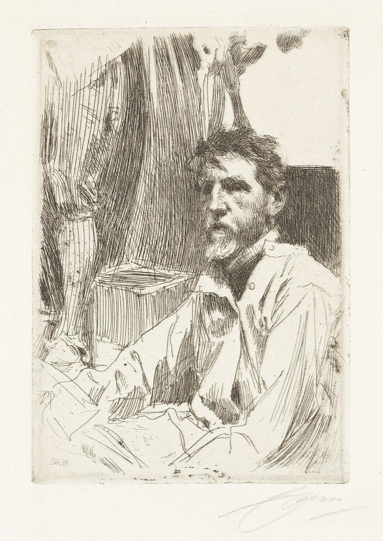 ANDERS ZORN Augustus Saint-Gaudens, I. (1 of 1)
