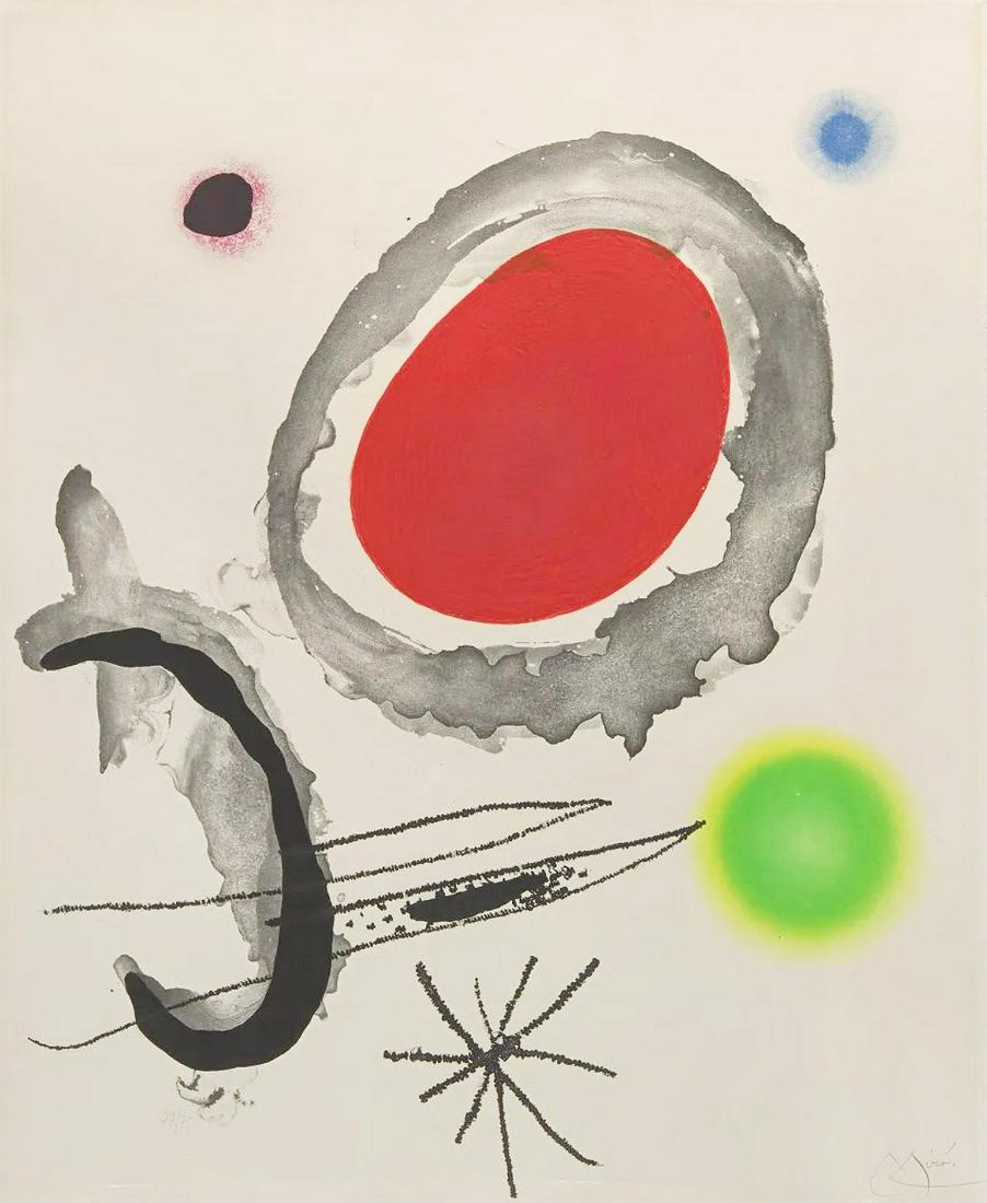 JOAN MIRÓ Oiseau Entre deux Astres. (1 of 1)