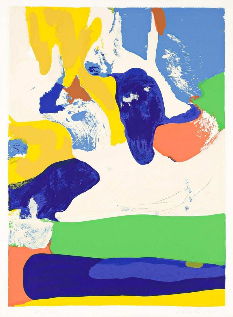 JAMES BROOKS Concord.: JAMES BROOKS Concord. Color screenprint on wove paper, 1975. 715x520 mm; 28¼x20¼ inches, full margins. Signed, dated and numbered 22/200 in pencil, lower margin. Printed by Styria Studio, In