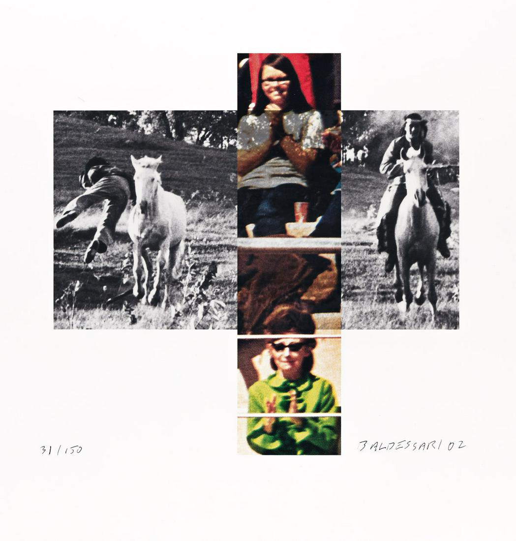 JOHN BALDESSARI The Intersection Series: Person on Horse and Person Falling from Horse, with (1 of 1)