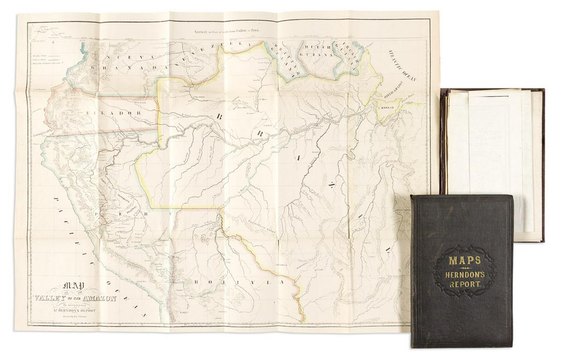 (SOUTH AMERICA -- AMAZON RIVER.) William Lewis Herndon. [Maps to Accompany Herndon's Exploration of (1 of 1)
