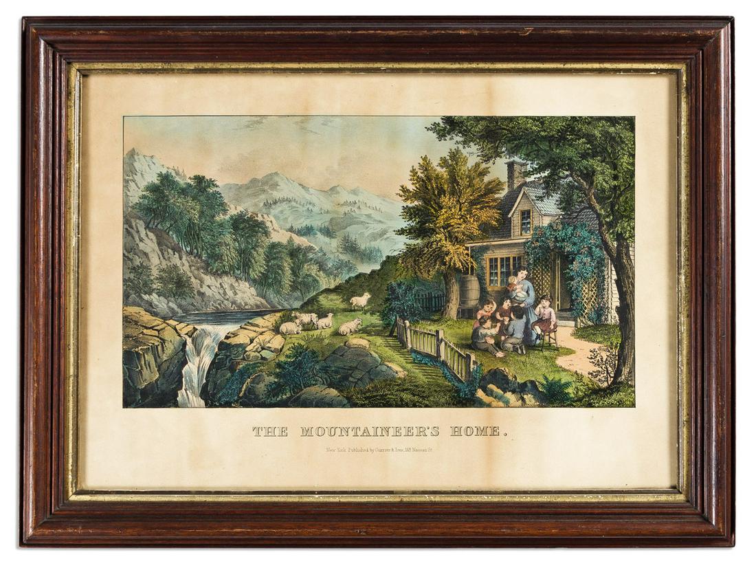 CURRIER & IVES. The Mountaineer's Home. (1 of 1)