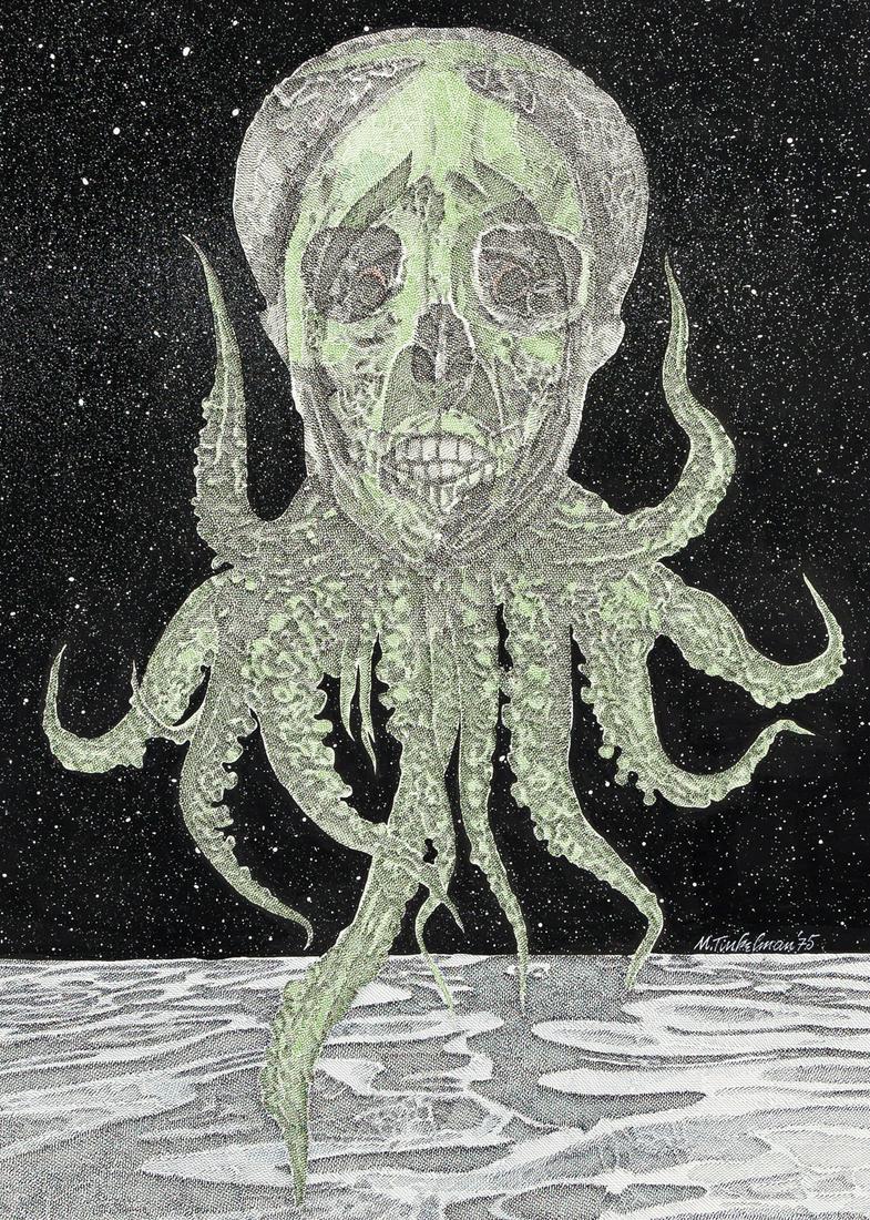 MURRAY TINKELMAN (1933-2016) "The Mask of Cthulhu." (1 of 2)
