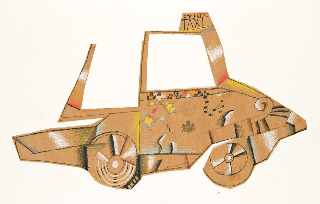 SAUL STEINBERG (1914-1999) Taxi Cab. Design for a play prop. (1 of 2)