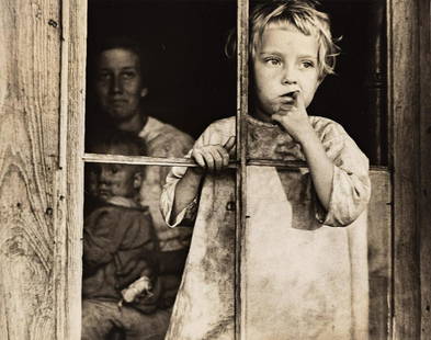 ARTHUR ROTHSTEIN (1915-1985) Sharecropper's Daughter, Wilmington, N.C.: ARTHUR ROTHSTEIN (1915-1985)Sharecropper's Daughter, Wilmington, N.C. Silver print, the image measuring 194x248 mm; 7x9¾ inches, with the Resettlement Administration Photograph stamp with Roths