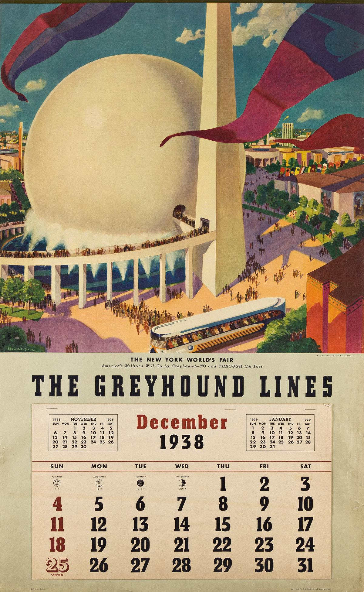SIGNATURE UNKNOWN New York World's Fair / The Greyhound Lines. (1 of 1)