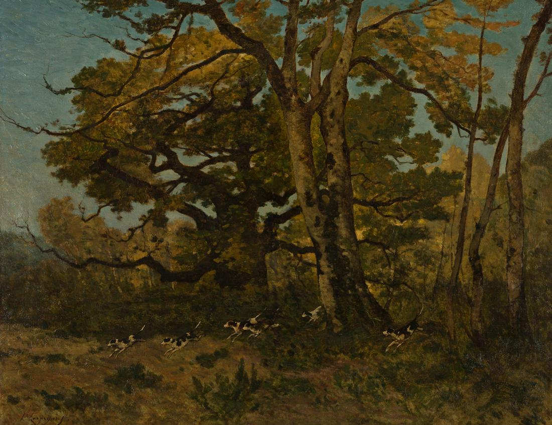 HENRI-JOSEPH HARPIGNIES Un Bien Aller dans la Foret du Tronçais. (1 of 1)