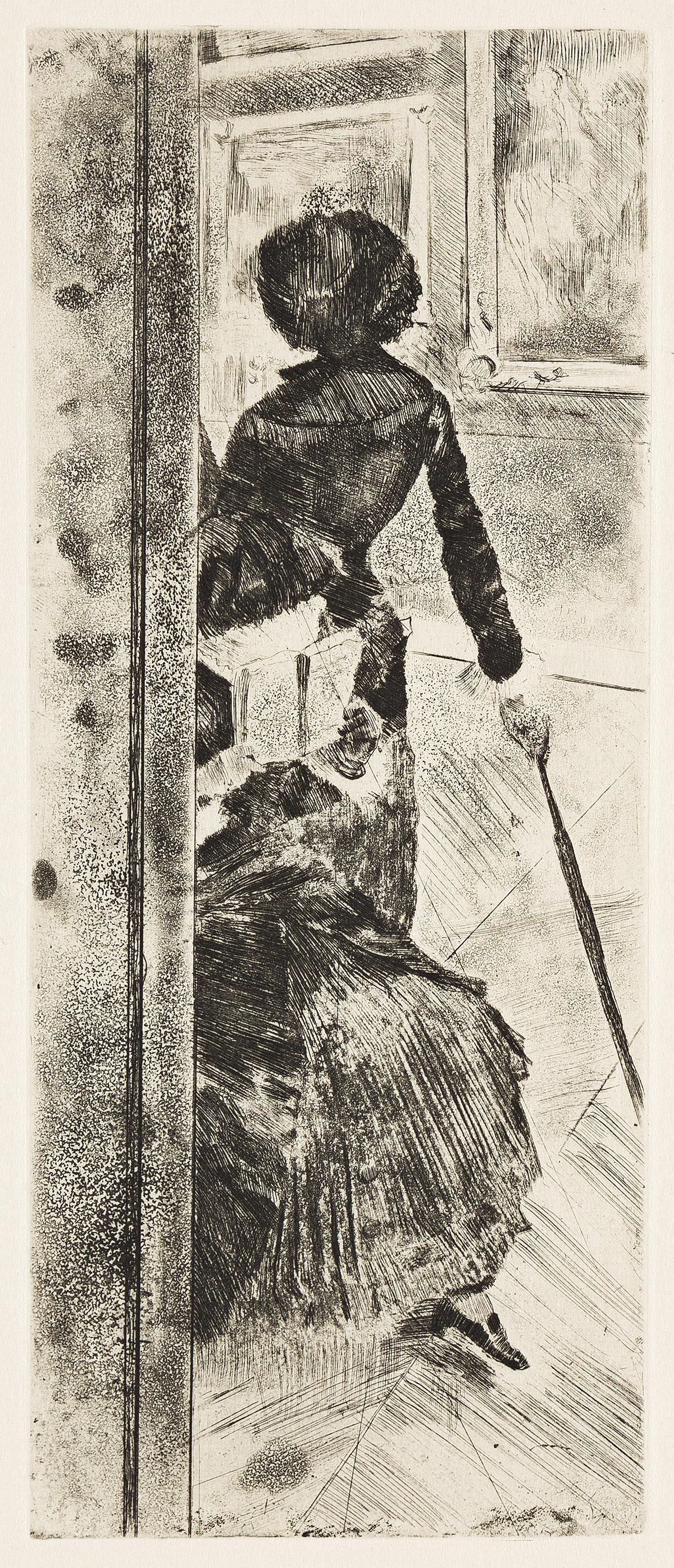 EDGAR DEGAS Au Louvre, la peinture, Mary Cassatt. (1 of 1)