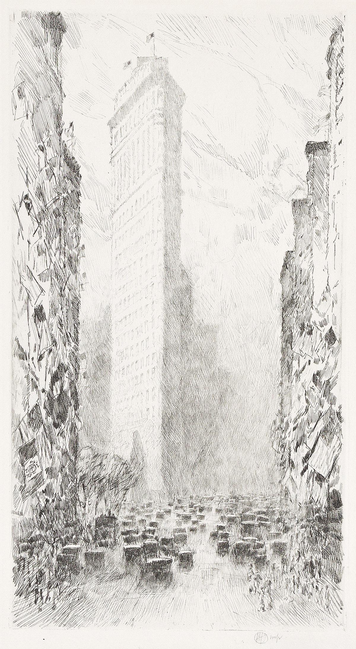 CHILDE HASSAM Washington's Birthday, Fifth Avenue and 23rd Street. (1 of 1)