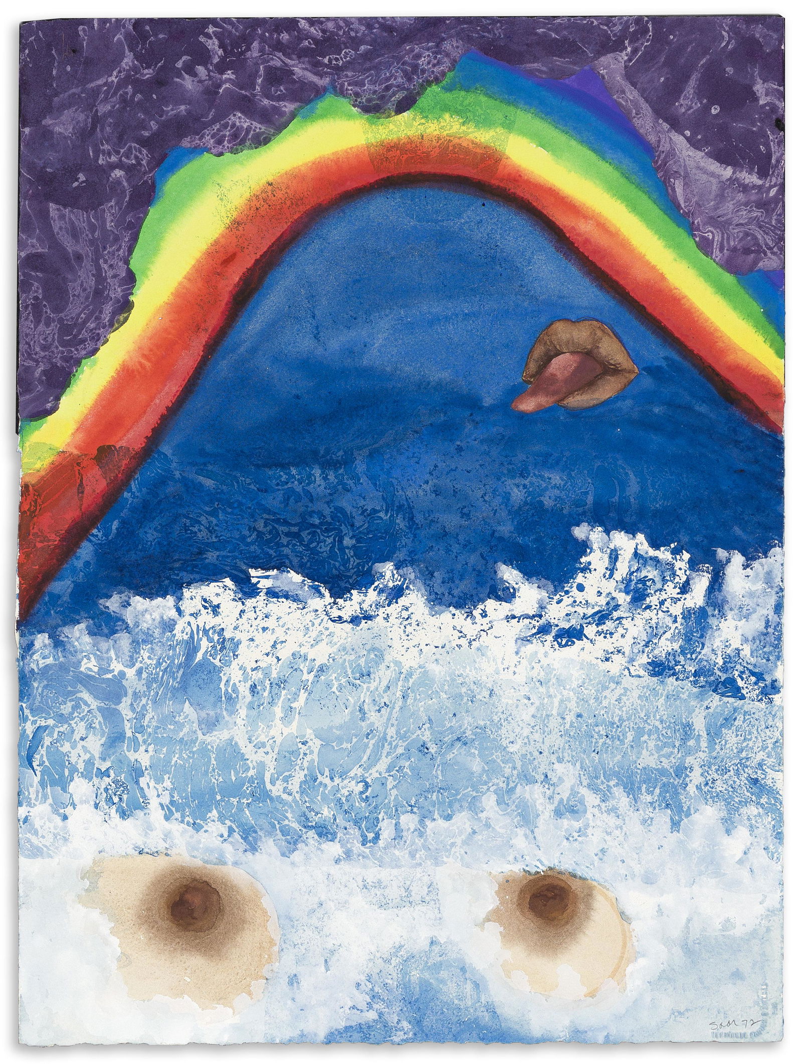 BETYE SAAR (1926 - ) Titaster #6.: BETYE SAAR (1926 - )Titaster #6.Watercolor on Arches paper, 1972. 508x378 mm; 20x14 inches. Signed and dated in pencil, lower right.Provenance: acquired directly from the artist; Downey Museum of Art,