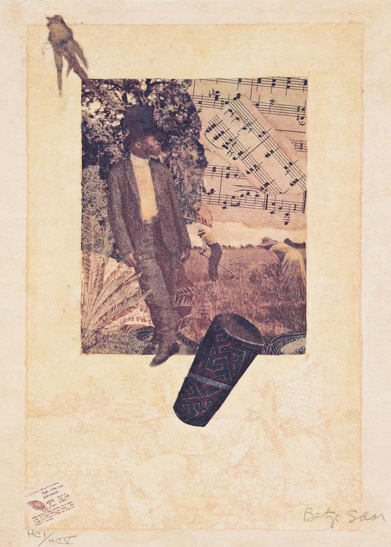 BETYE SAAR (1926 - ) High John De Deconquer.: BETYE SAAR (1926 - )High John De Deconquer.Color screenprint, 2000. 381x279 mm; 15x11 inches. A hors commerce impression, aside from the edition of 75. Signed and numbered HCI/HCV in pencil, lower mar