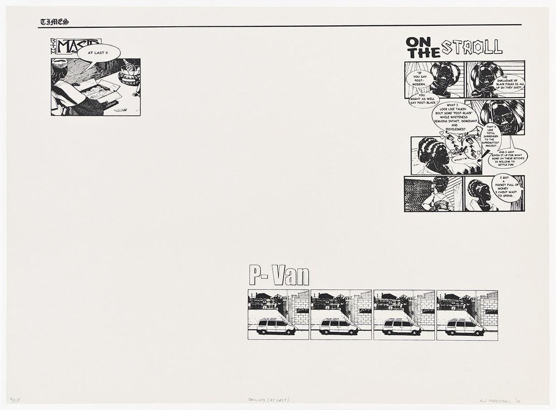 KERRY JAMES MARSHALL (1955 - ) Dailies (At Last). (1 of 1)