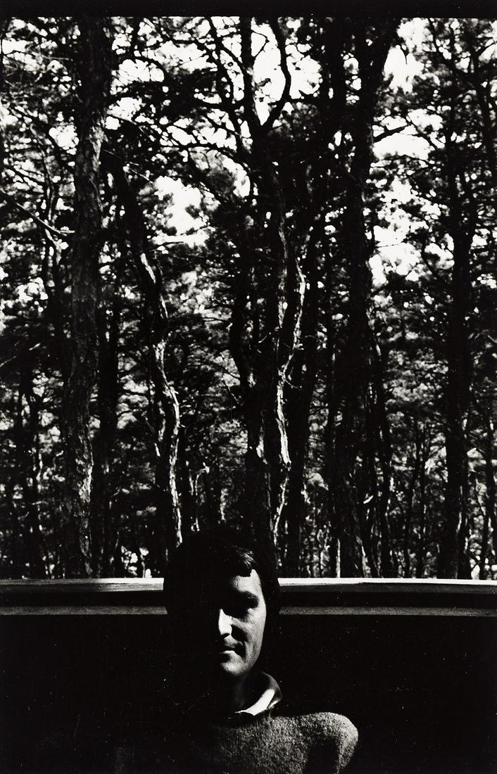 ARNOLD NEWMAN (1918-2006) Budd Hopkins.: ARNOLD NEWMAN (1918-2006) Budd Hopkins. Silver print, the image measuring 9