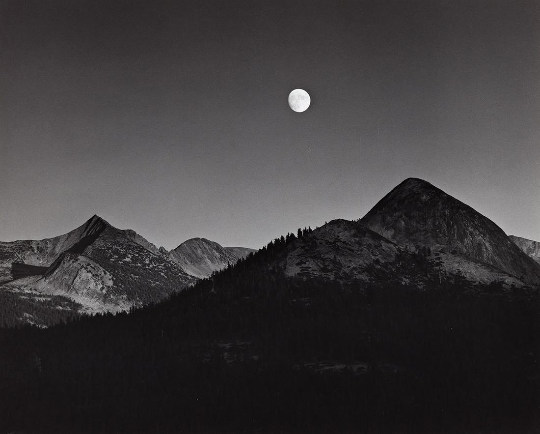 ANSEL ADAMS (1902-1984) Moonrise from Glacier Point. (1 of 1)