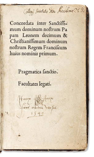 Concordat Of Bologna.