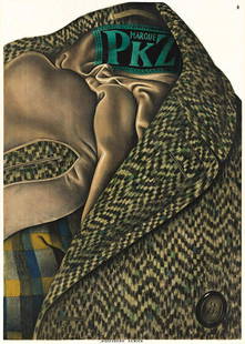 OTTO BAUMBERGER (1889-1961). MARQUE PKZ. 1923. 50x35¼ inches, 127x89½ cm. Wolfsberg,: OTTO BAUMBERGER (1889-1961) MARQUE PKZ. 1923. 50x35 1/4 inches, 127x89 1/2 cm. Wolfsberg, Zurich. Condition A-: minor creases in margins and image; minor foxing in image. Paper. Matted and framed. Bau