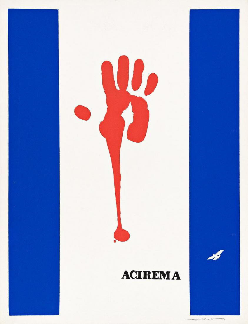 THOMAS W. BENTON (1930-2007). ACIREMA. 1968. 26¼x20¼ inches, 66¾x51½ cm. (1 of 1)