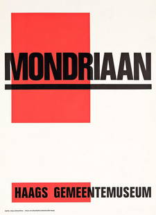 PAUL SCHUITEMA (1897-1973). [DE ARCHITEKT] & [MONDRIAAN]. Group of 4 posters. 1972. Sizes vary.: PAUL SCHUITEMA (1897-1973) [DE ARCHITEKT] & [MONDRIAAN]. Group of 4 posters. 1972. Sizes vary. Condition varies, generally A / A-. Paper. Group includes two small format and one large format of Mondri