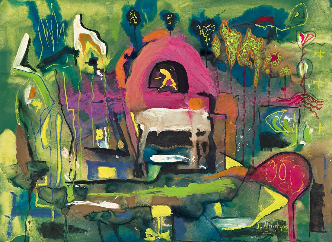 JOSEPH MEIERHANS ((1890 - 1980, SWISS/AMERICAN) Untitled, (Pair). (1 of 2)