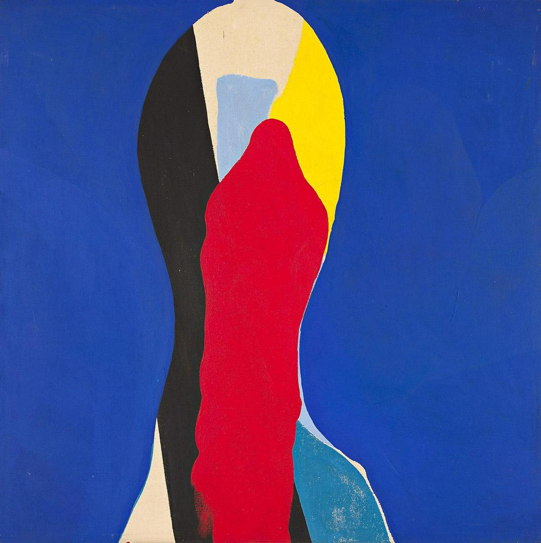 JACK ROTH (1927 - 2004, AMERICAN) Untitled.: JACK ROTH (1927 - 2004, AMERICAN) Untitled. Acrylic on canvas, 1968. Signed, R, and dated, 68, on verso. Inscribed with estate number, JR-162-68, on overlap, and stamped with the estate stamp on stret