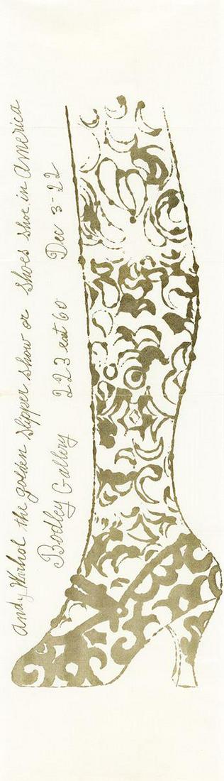 ANDY WARHOL The Golden Slipper Shoe or Shoes Shoe in America. (1 of 1)