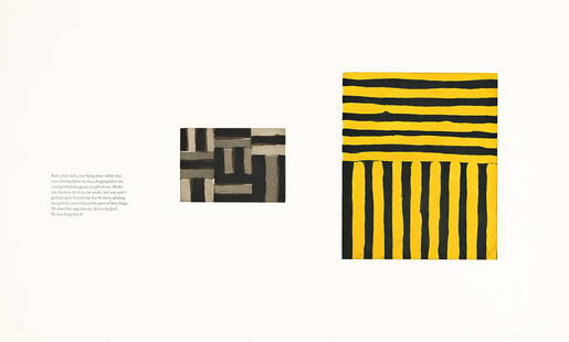 SEAN SCULLY Heart of Darkness.: SEAN SCULLY Heart of Darkness. Set of 8 color etchings on 4 sheets of Magnani paper, 1992. Each 580x965 mm; 23x38 inches (sheet), full margins. The deluxe edition, aside from the book edition of 300.
