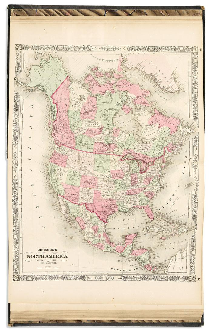 JOHNSON, A.J.; and COLTON, J.H. Johnson's New Illustrated (Steel Plate) Family Atlas. (1 of 2)