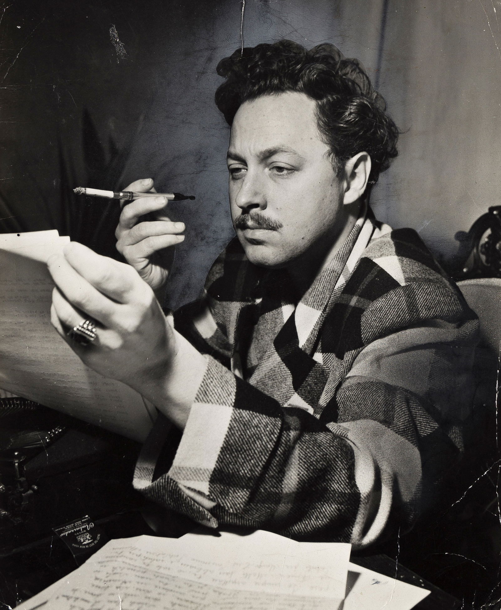 (TENNESSEE WILLIAMS) Portrait of the playwright Tennessee Williams (1911-1983). (1 of 1)